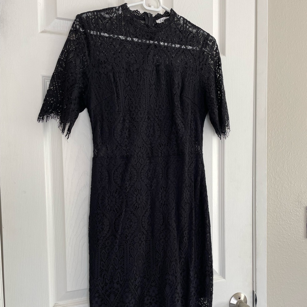 Black lace dress